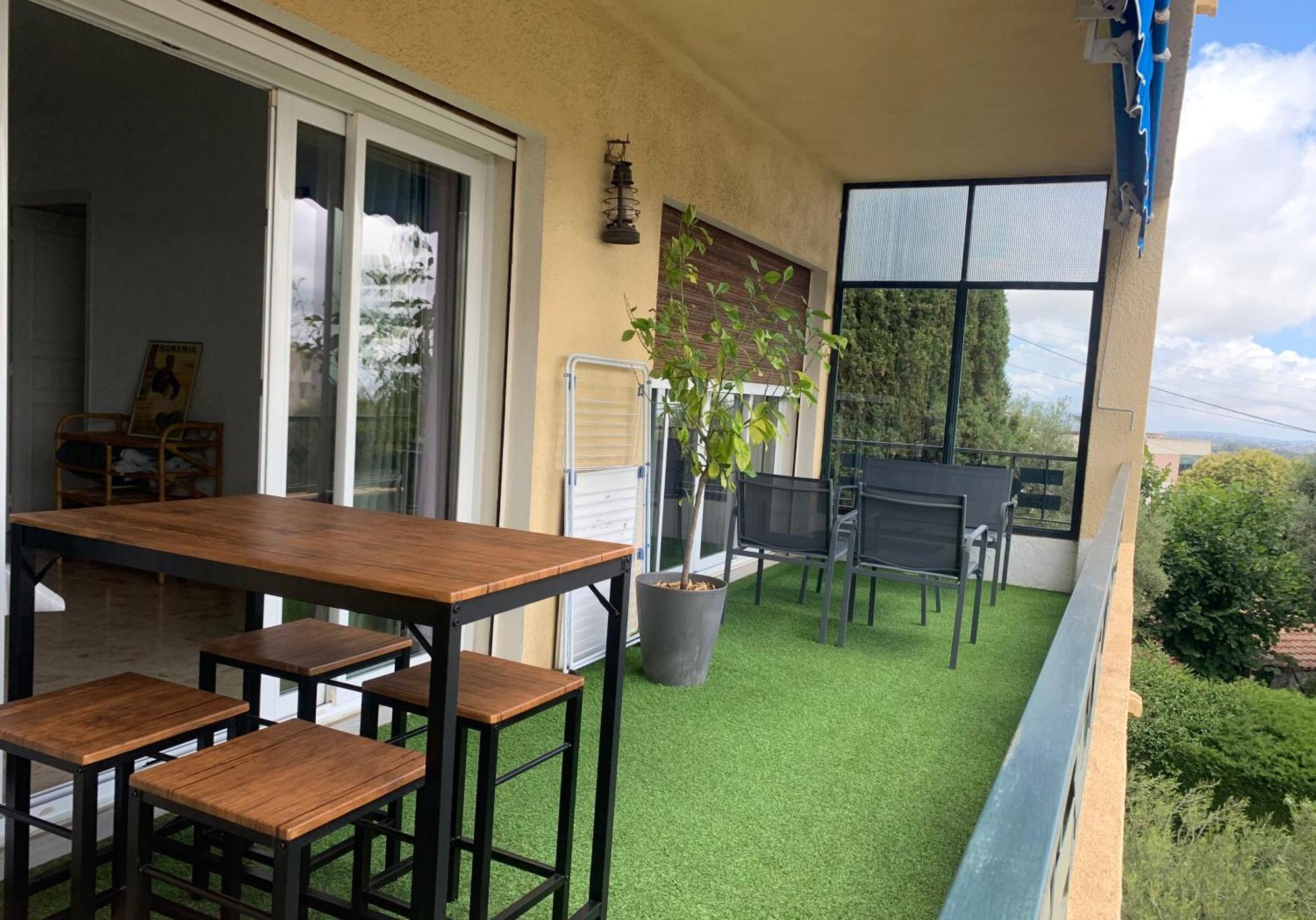 Vence T3 Vue Mer Grande Terrasse 외부 사진
